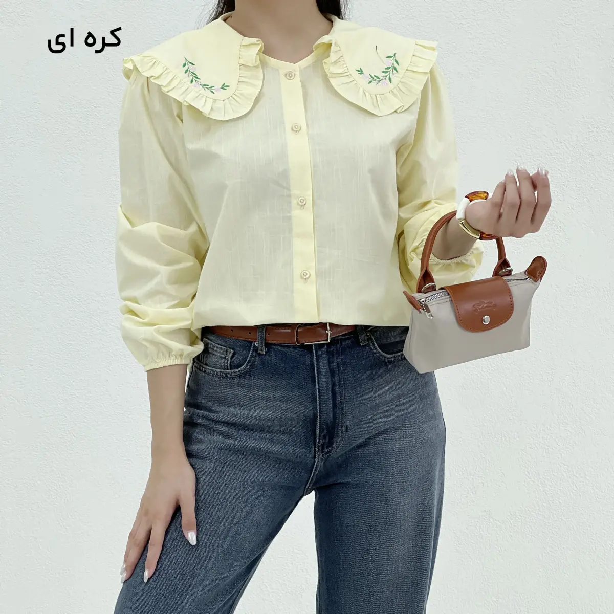 شومیز زنانه یقه گلدوزی | آی بولک