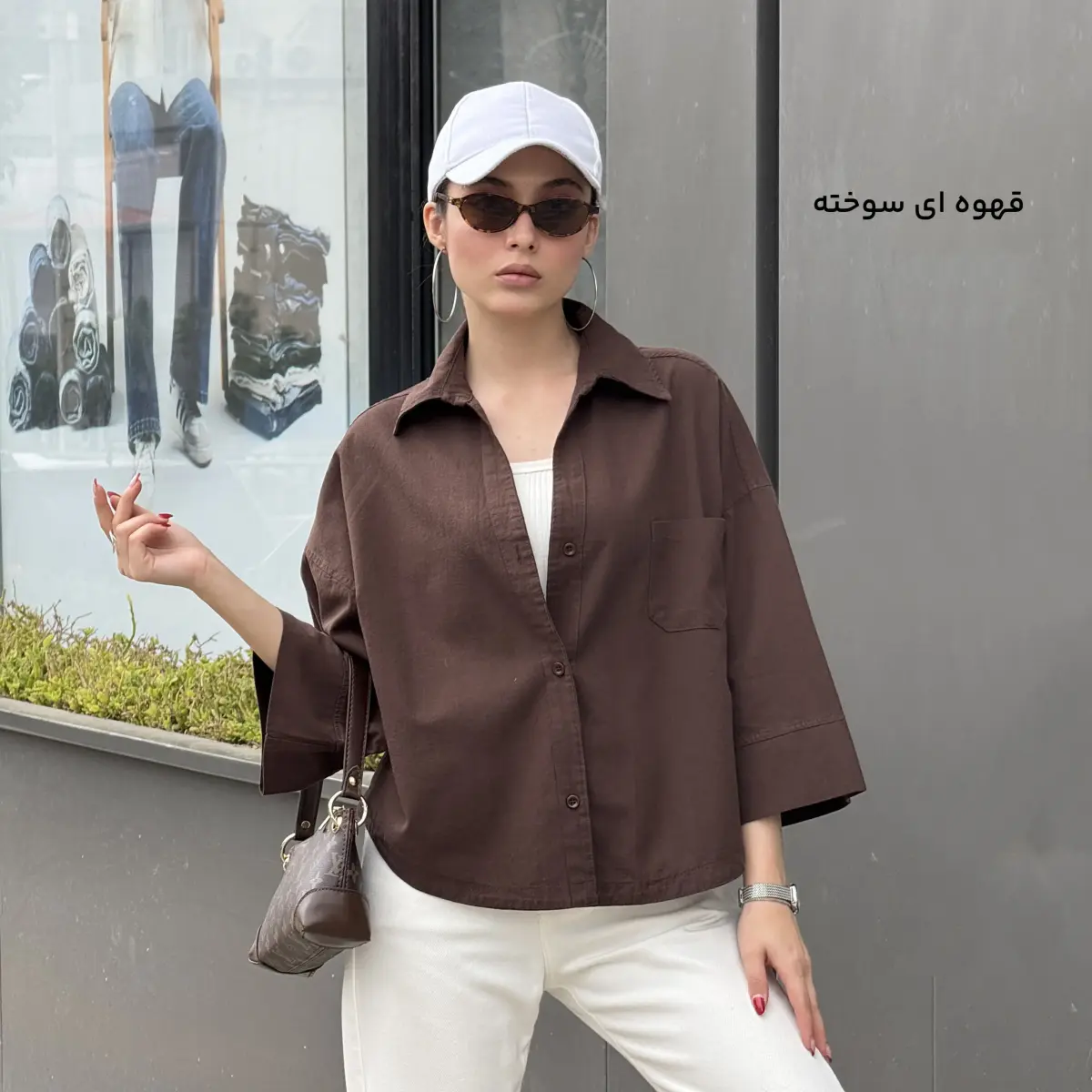 شومیز زنانه باکسی تک جیب | آی بولک