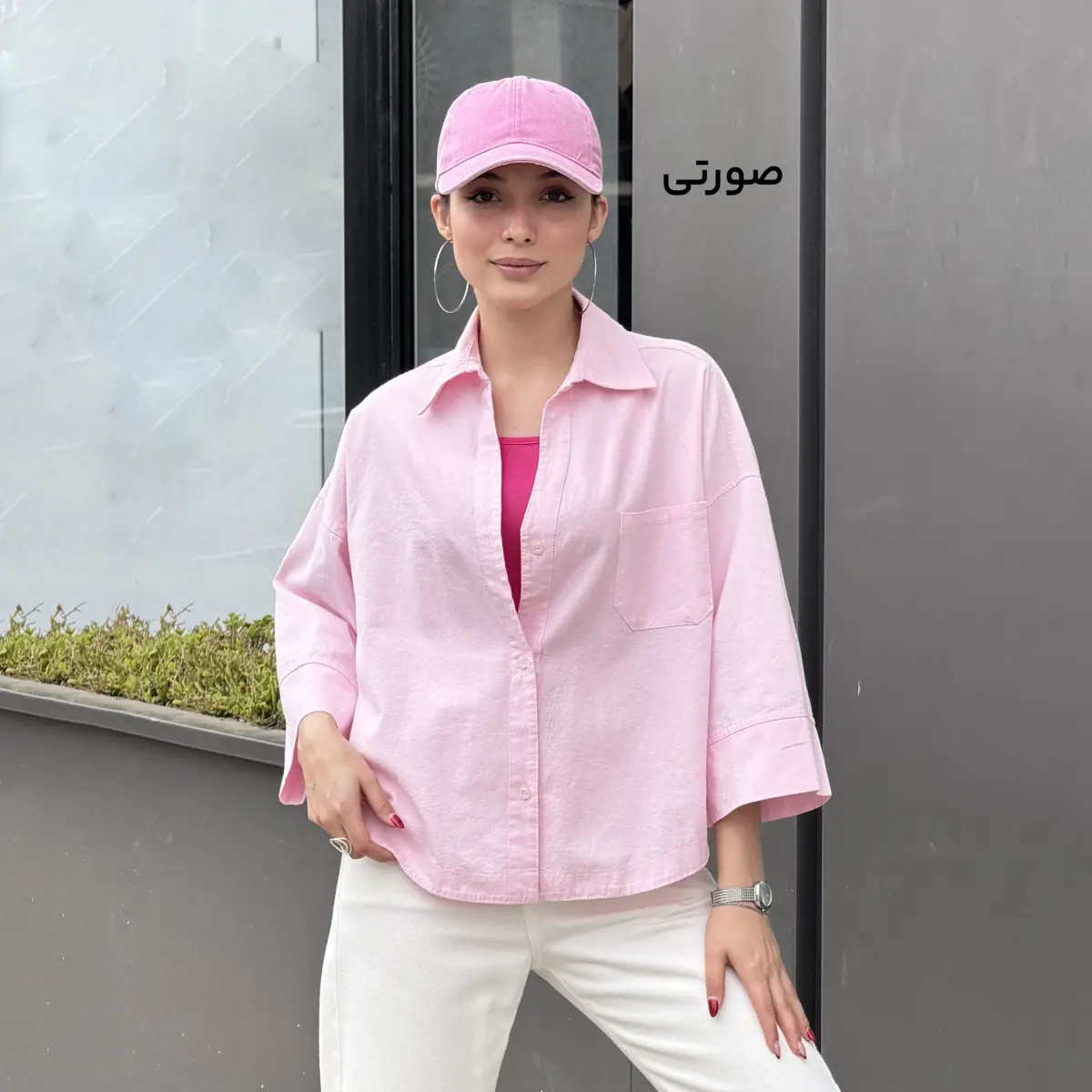 شومیز زنانه باکسی تک جیب | آی بولک