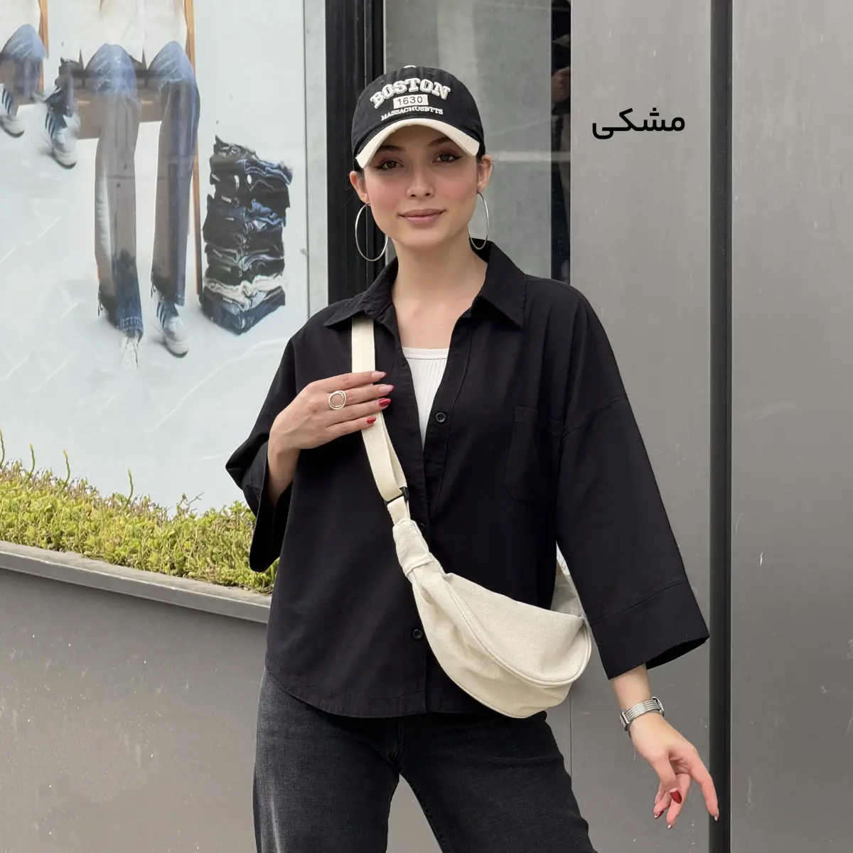 شومیز زنانه باکسی تک جیب | آی بولک