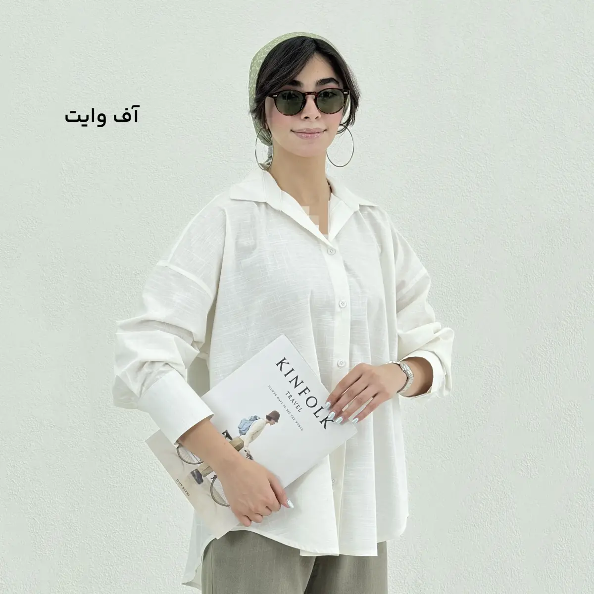 شومیز زنانه قواره دار لینن اسلپ | آی بولک