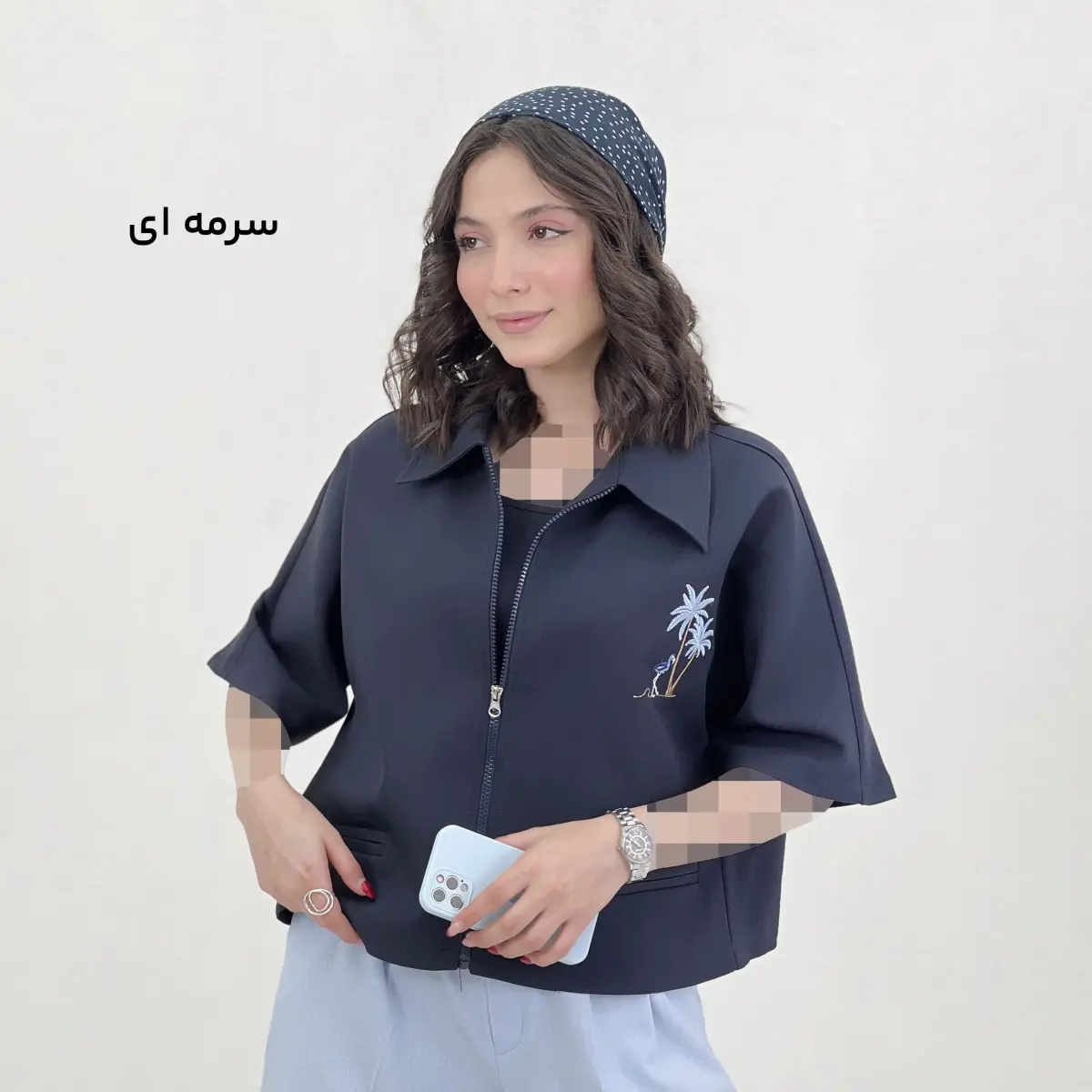 کت زنانه کراپ گلدوزی | آی بولک