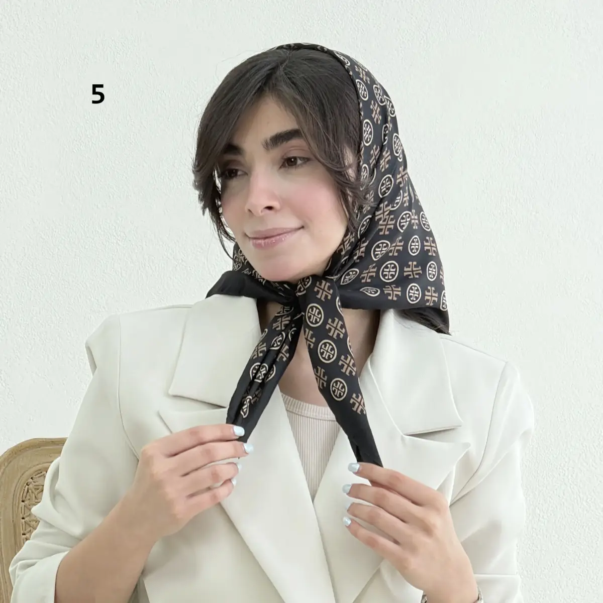 مینی اسکارف زنانه ساتن رنگی | آی بولک