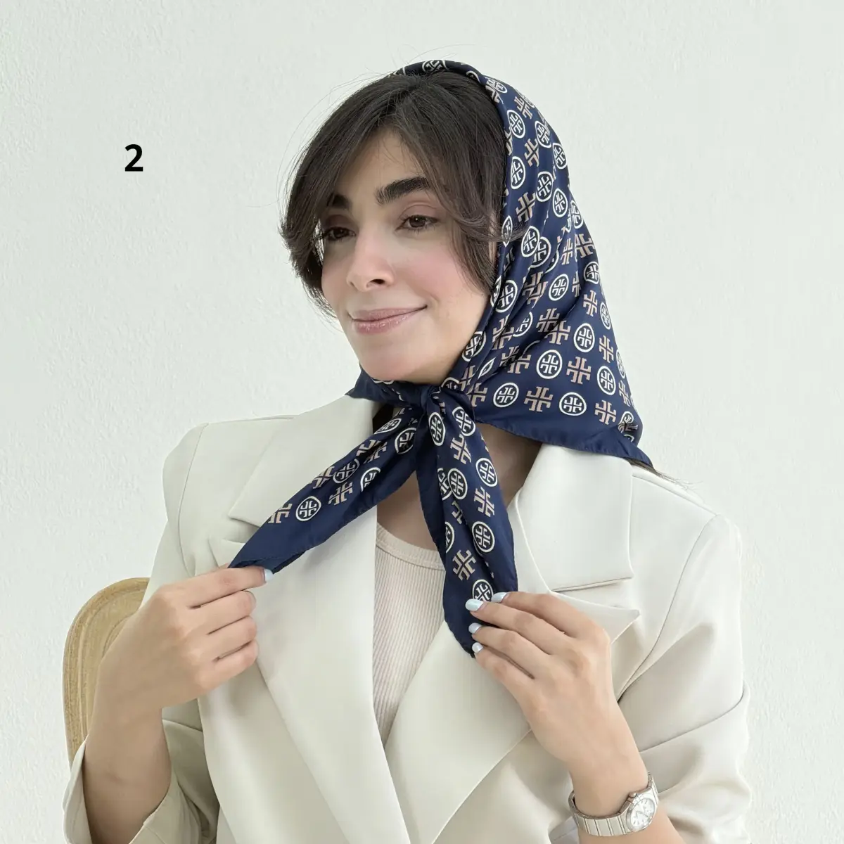 مینی اسکارف زنانه ساتن رنگی | آی بولک