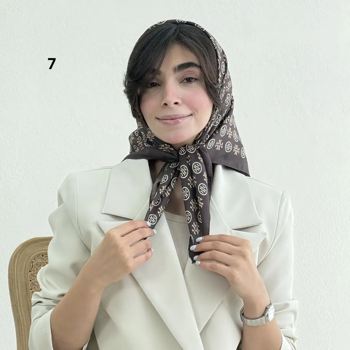 مینی اسکارف زنانه ساتن رنگی | آی بولک