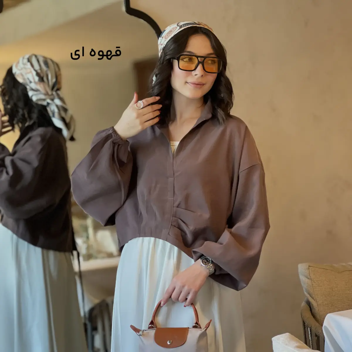 شومیز کراپ جلو بسته زنانه | آی بولک