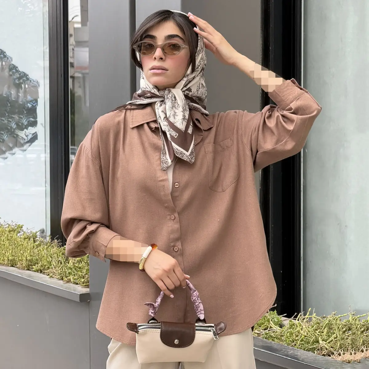 شومیز زنانه لینن اسلپ کژوال | آی بولک