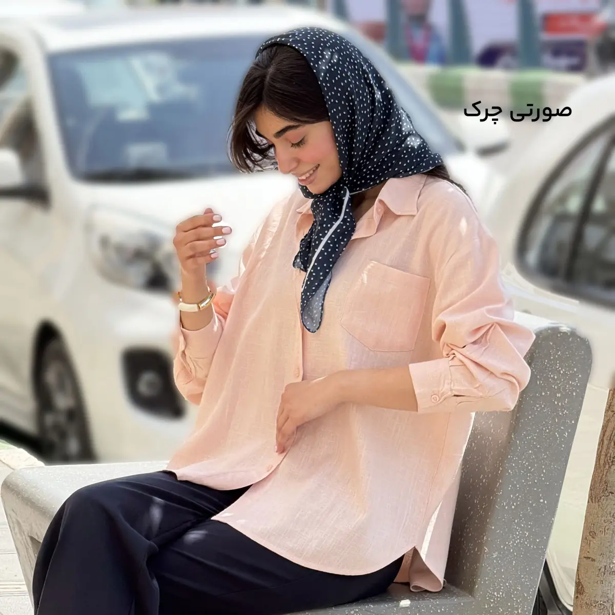 شومیز زنانه لینن اسلپ کژوال | آی بولک