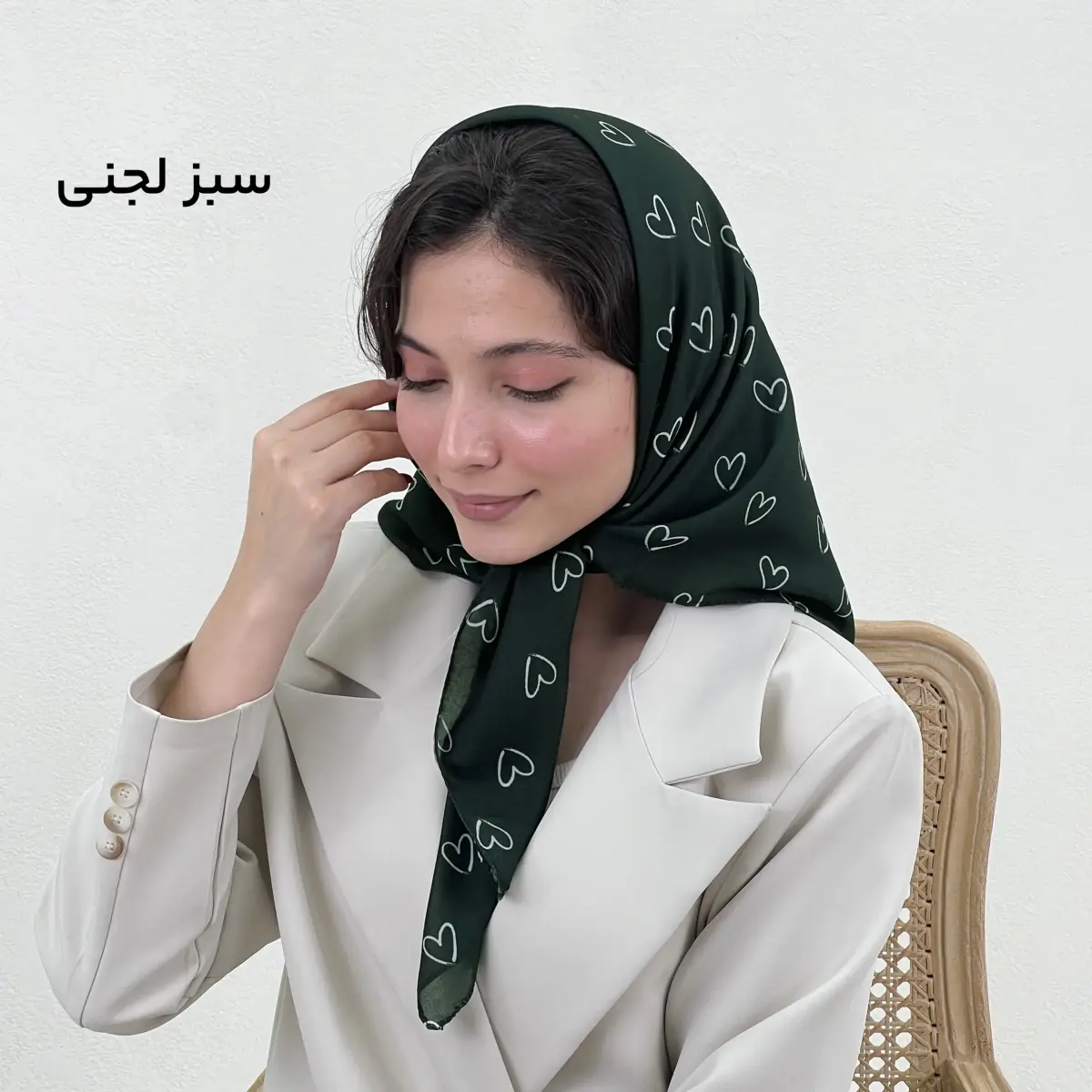 مینی اسکارف زنانه طرح قلب | آی بولک