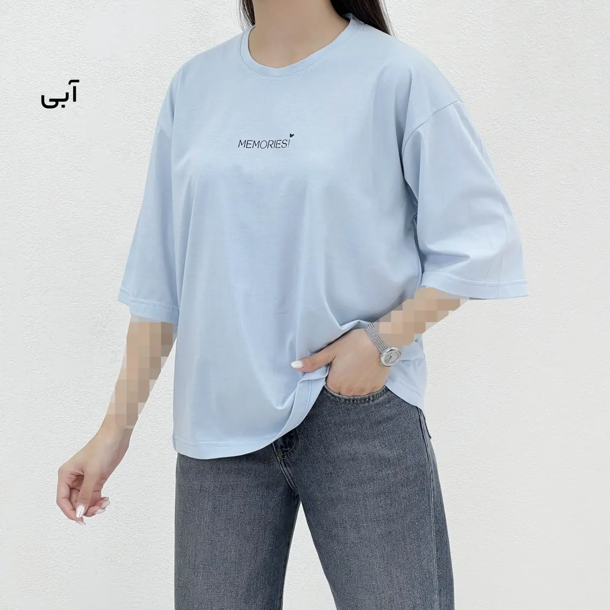 تیشرت زنانه باکسی memories | آی بولک