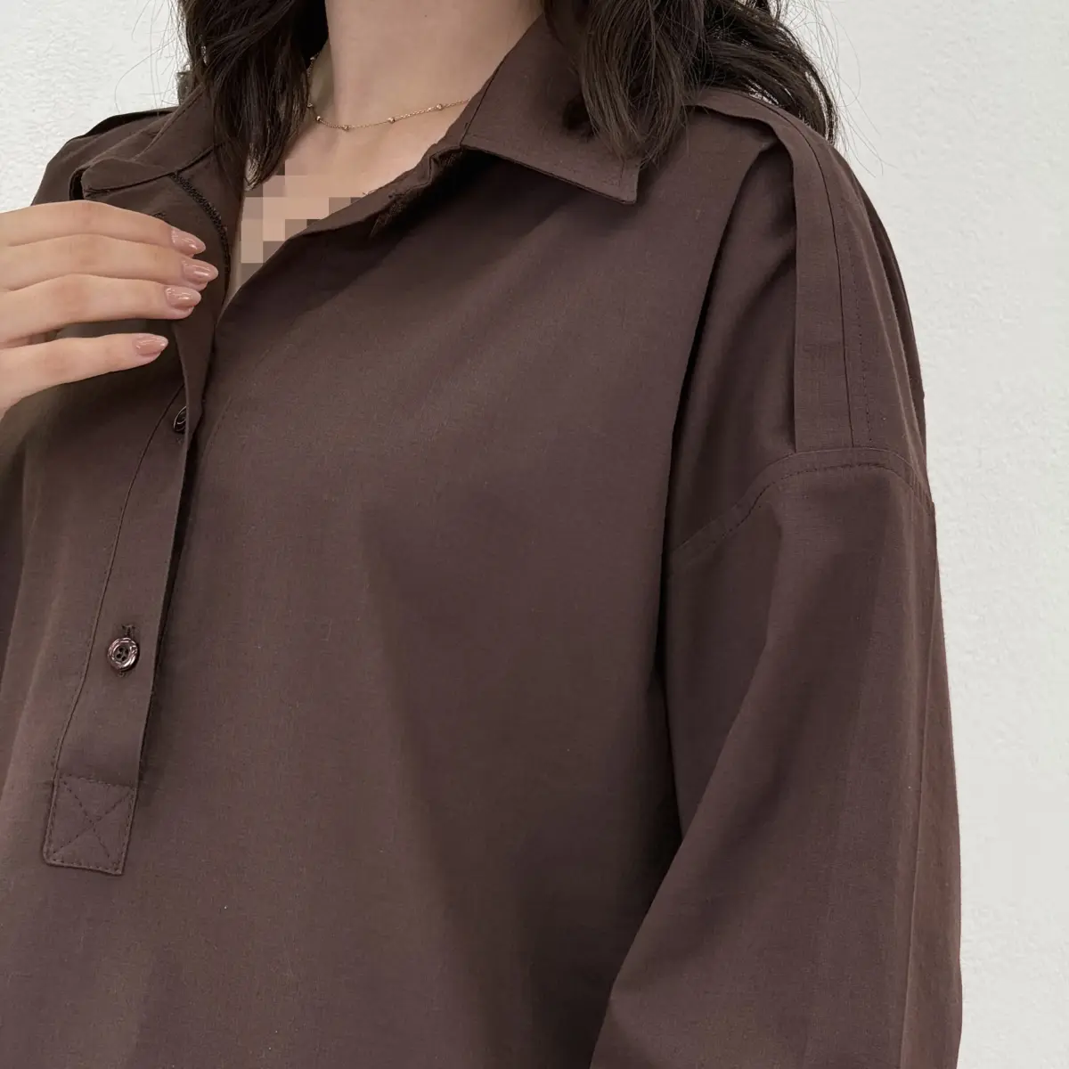 شومیز زنانه باکسی سه دکمه | آی بولک