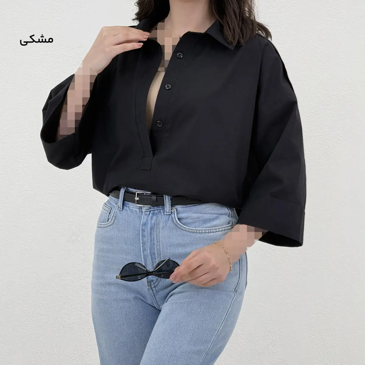 شومیز زنانه باکسی سه دکمه | آی بولک