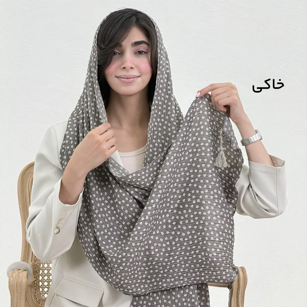 شال زنانه برشکا گلدار | آی بولک