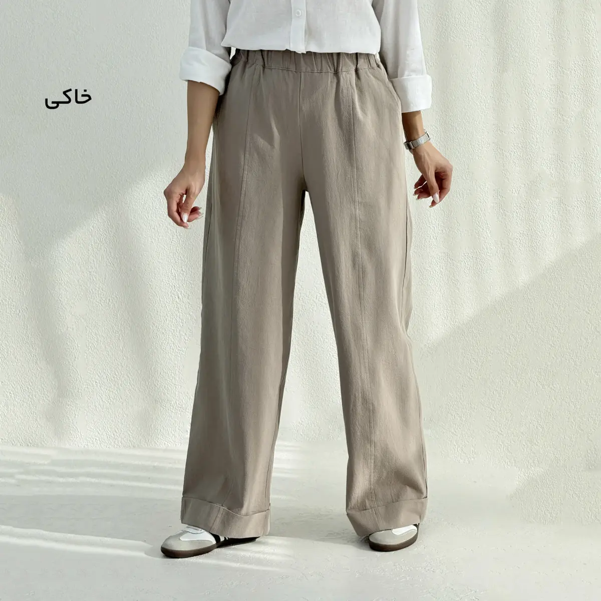 شلوار پارچه ای لینن دمپا دوبل | آی بولک