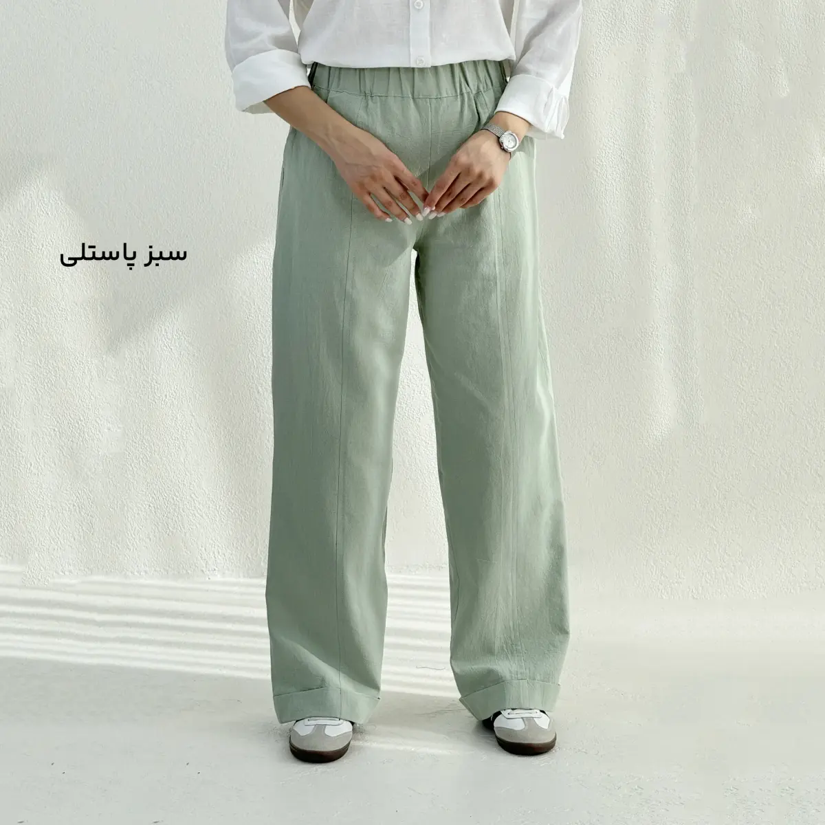 شلوار پارچه ای لینن دمپا دوبل | آی بولک