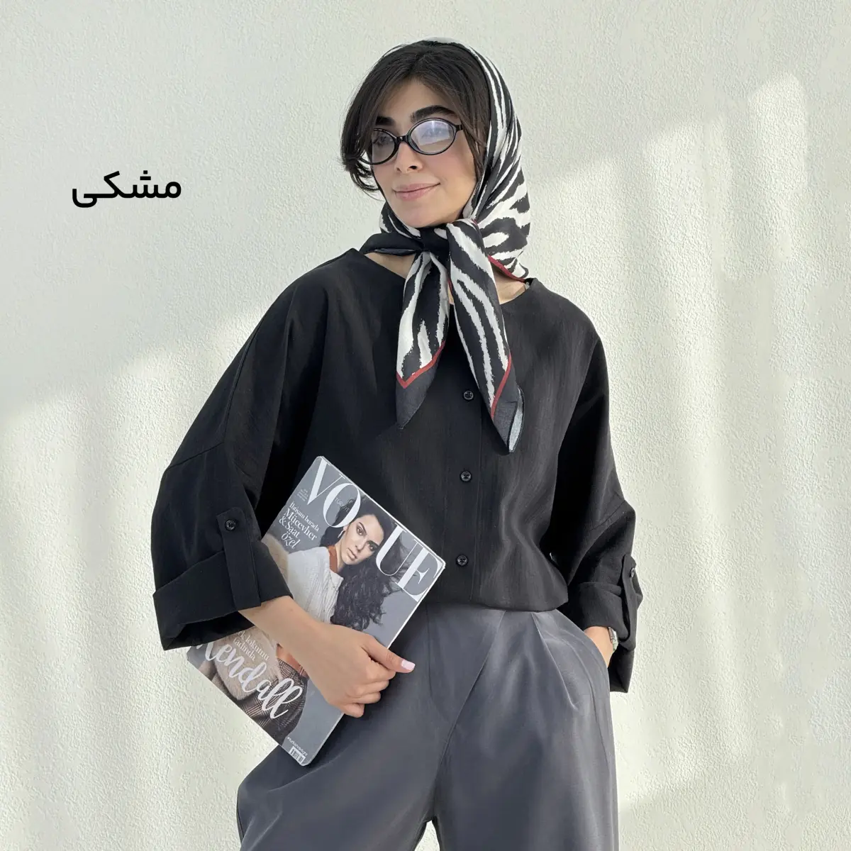 شومیز زنانه لینن یقه گرد | آی بولک