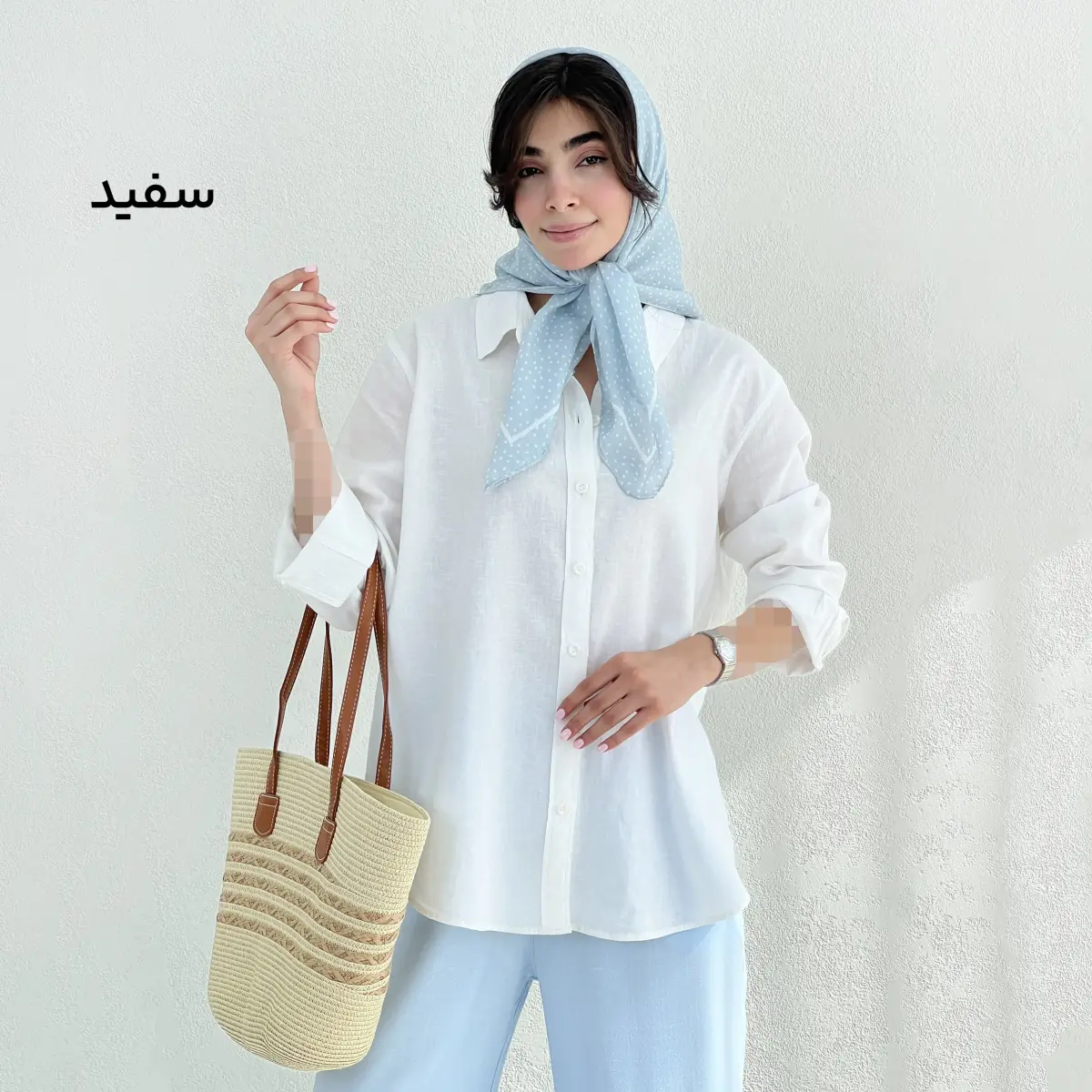 شومیز زنانه لینن جلو دکمه | آی بولک