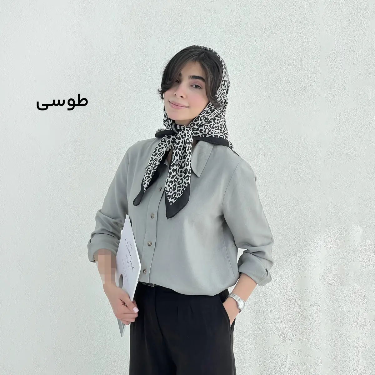 شومیز زنانه لینن جلو دکمه | آی بولک