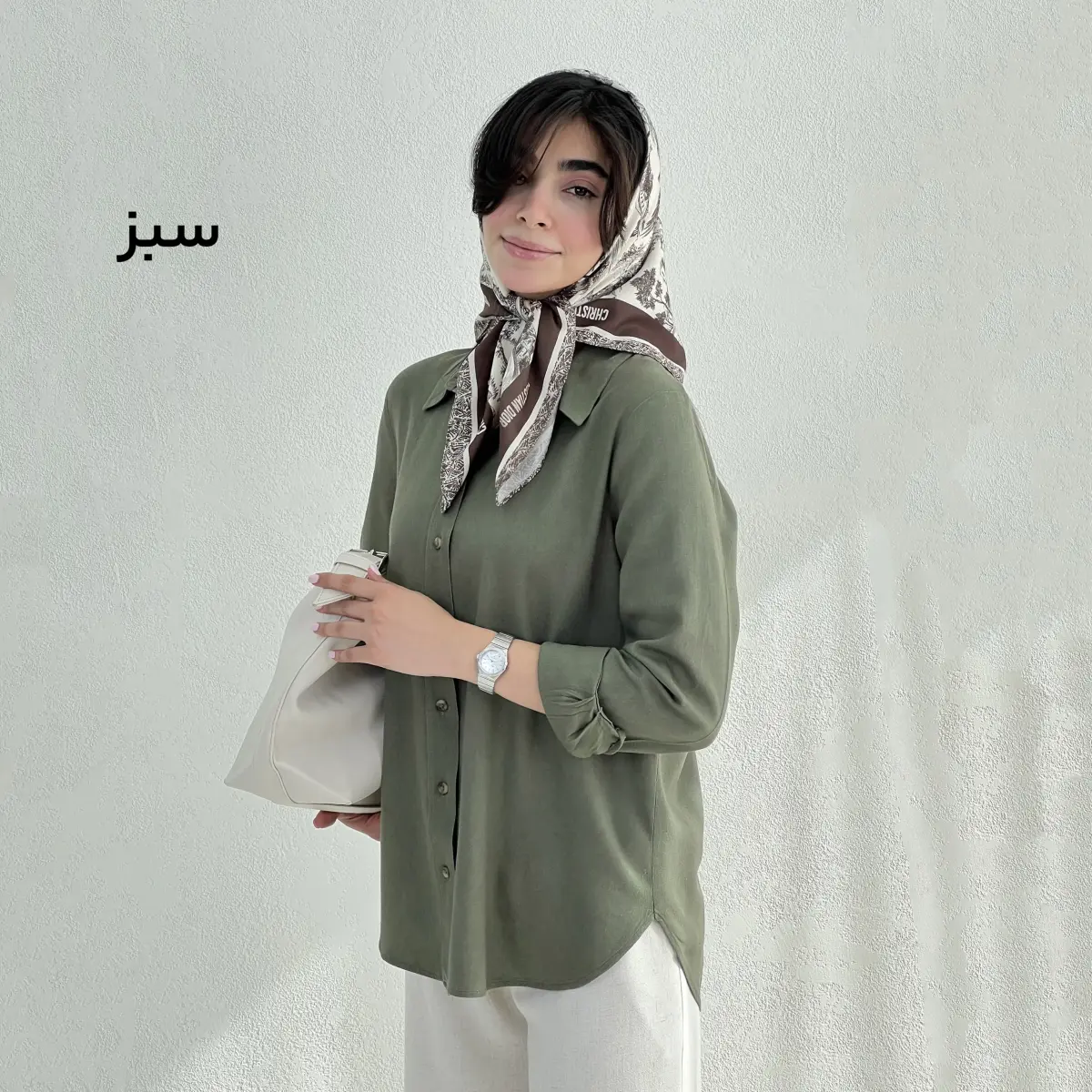 شومیز زنانه لینن جلو دکمه | آی بولک