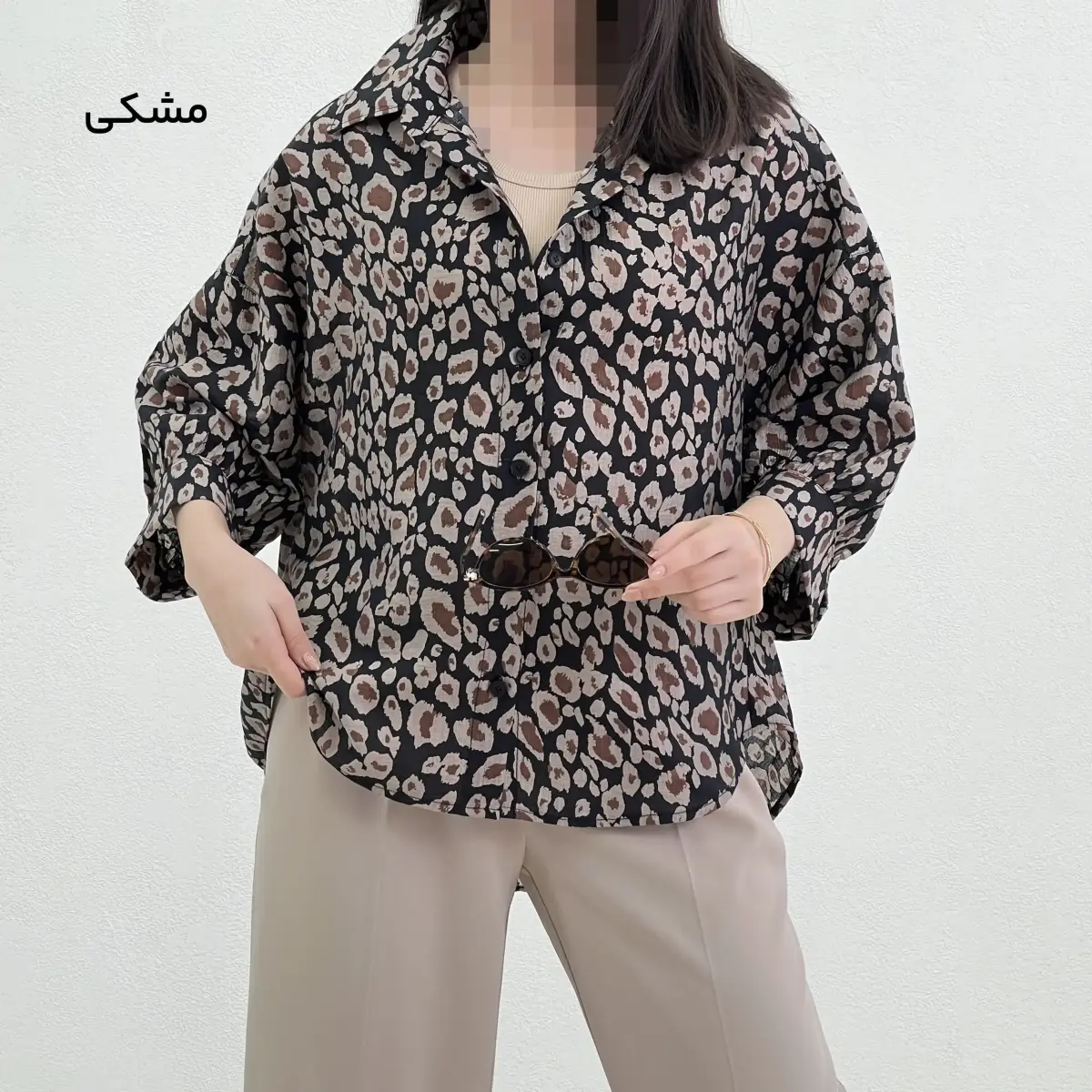 شومیز زنانه پری  طرح پلنگی | آی بولک