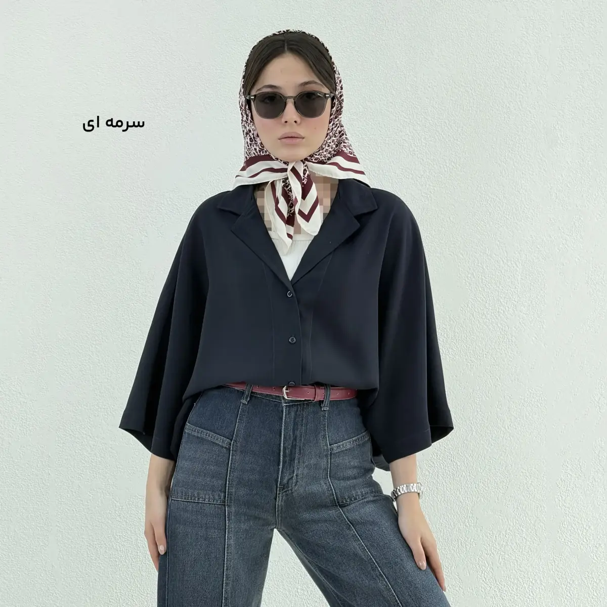 شومیز زنانه یقه انگلیسی کوپرا | آی بولک