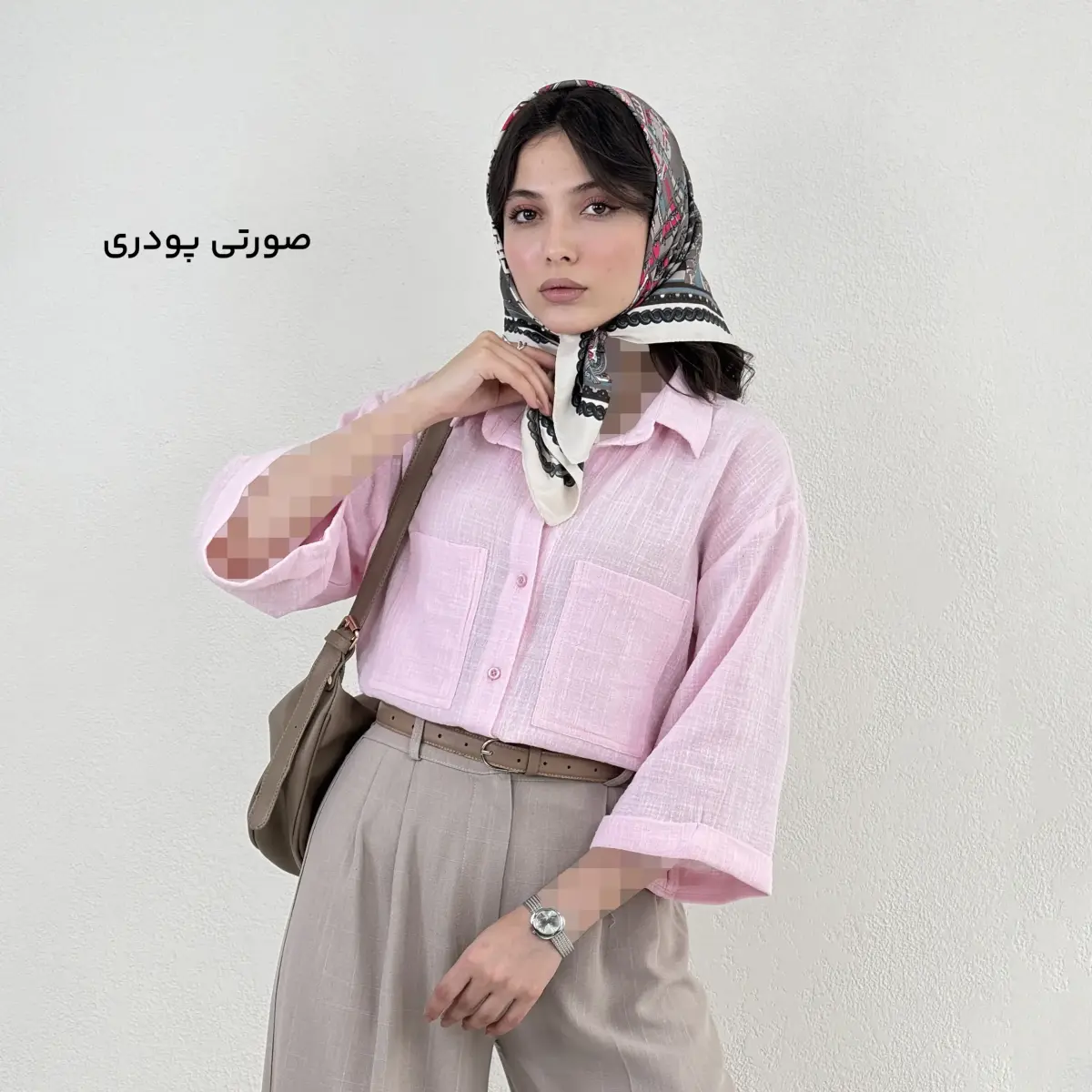 شومیز زنانه لینن دو جیب | آی بولک