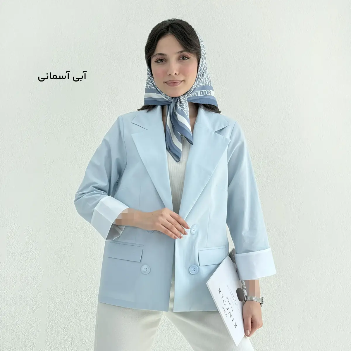 کت زنانه لینن آستن پاکتی | آی بولک