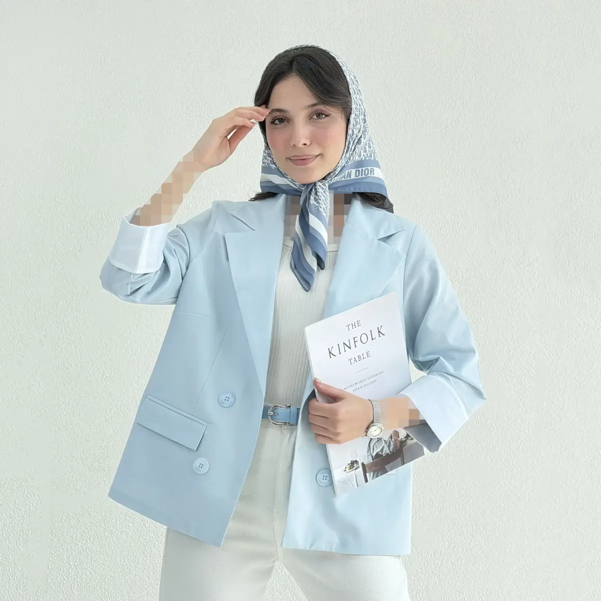 کت زنانه لینن آستن پاکتی | آی بولک