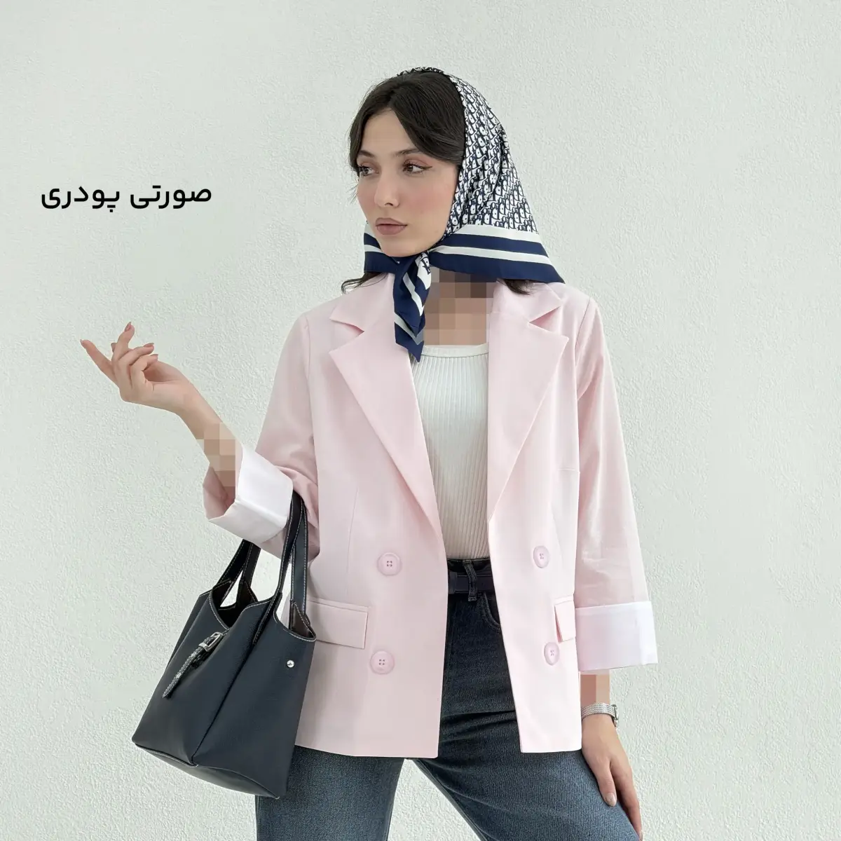 کت زنانه لینن آستن پاکتی | آی بولک