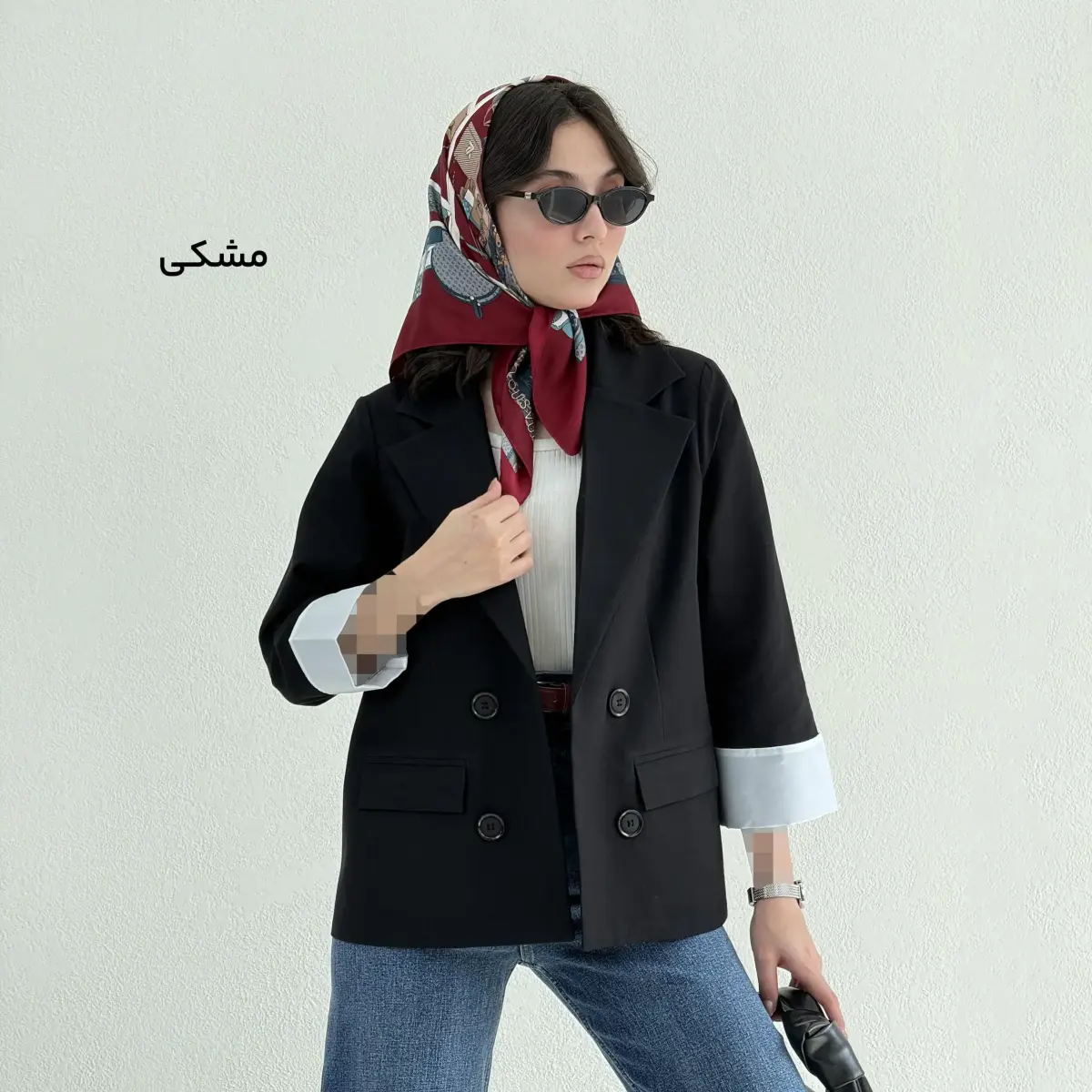کت زنانه لینن آستن پاکتی | آی بولک
