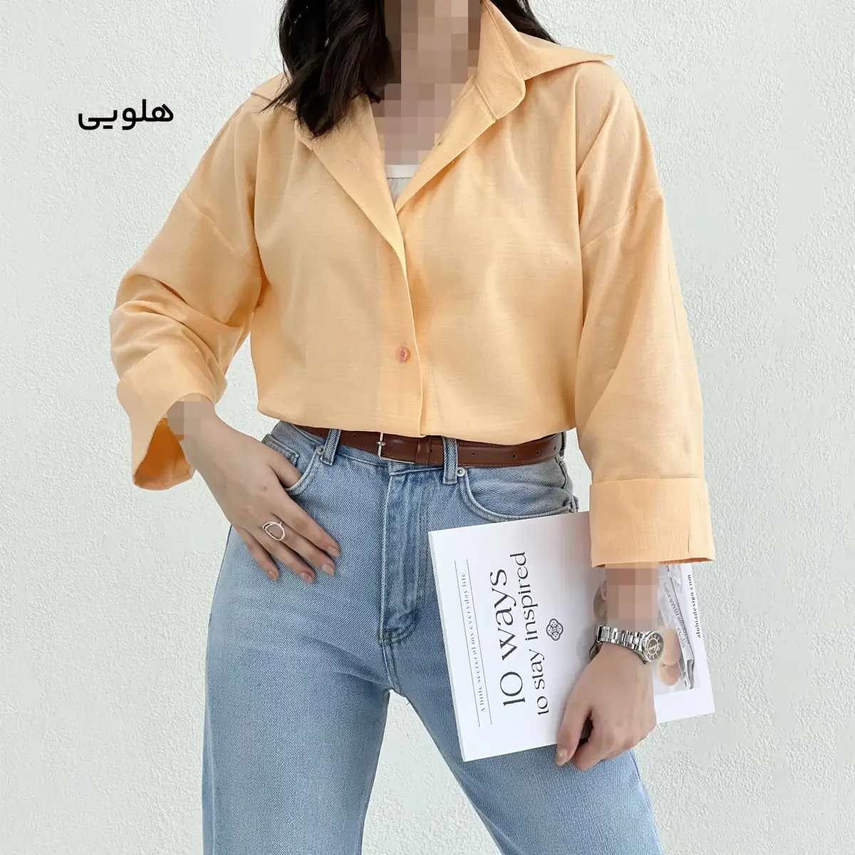 شومیز باکسی زنانه آستین دوبل | آی بولک