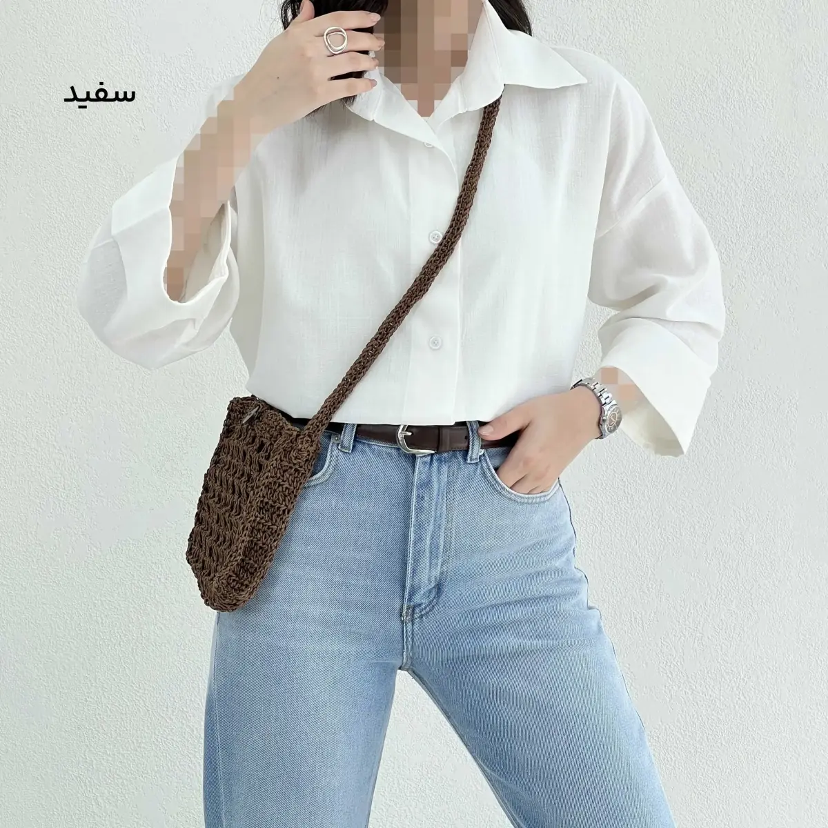 شومیز باکسی زنانه آستین دوبل | آی بولک