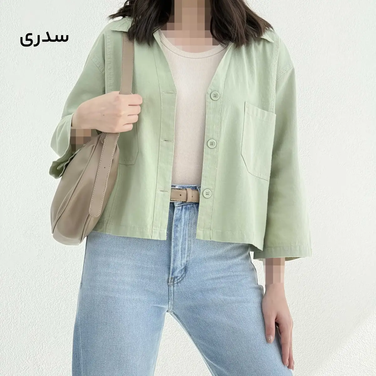 کت زنانه لینن یقه شکاری| آی بولک