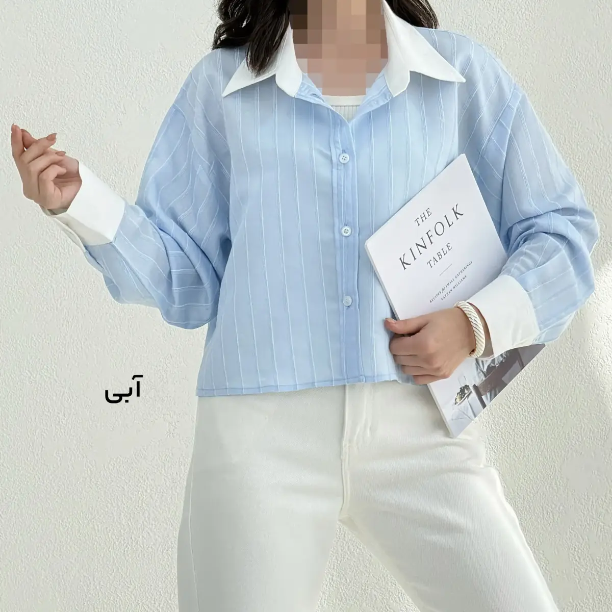 شومیز زنانه پری طرح خط | آی بولک