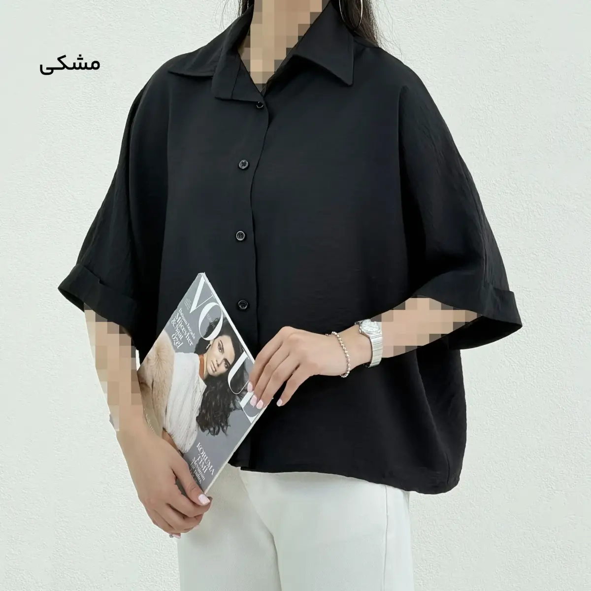 شومیز زنانه پری آستین پاکتی | آی بولک