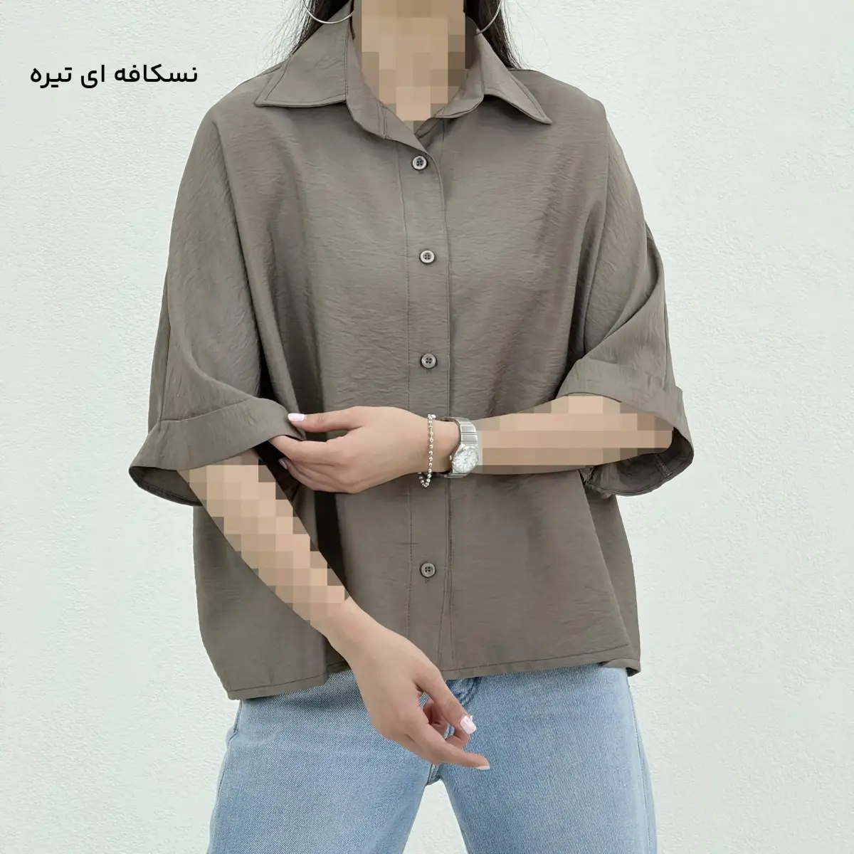 شومیز زنانه پری آستین پاکتی | آی بولک