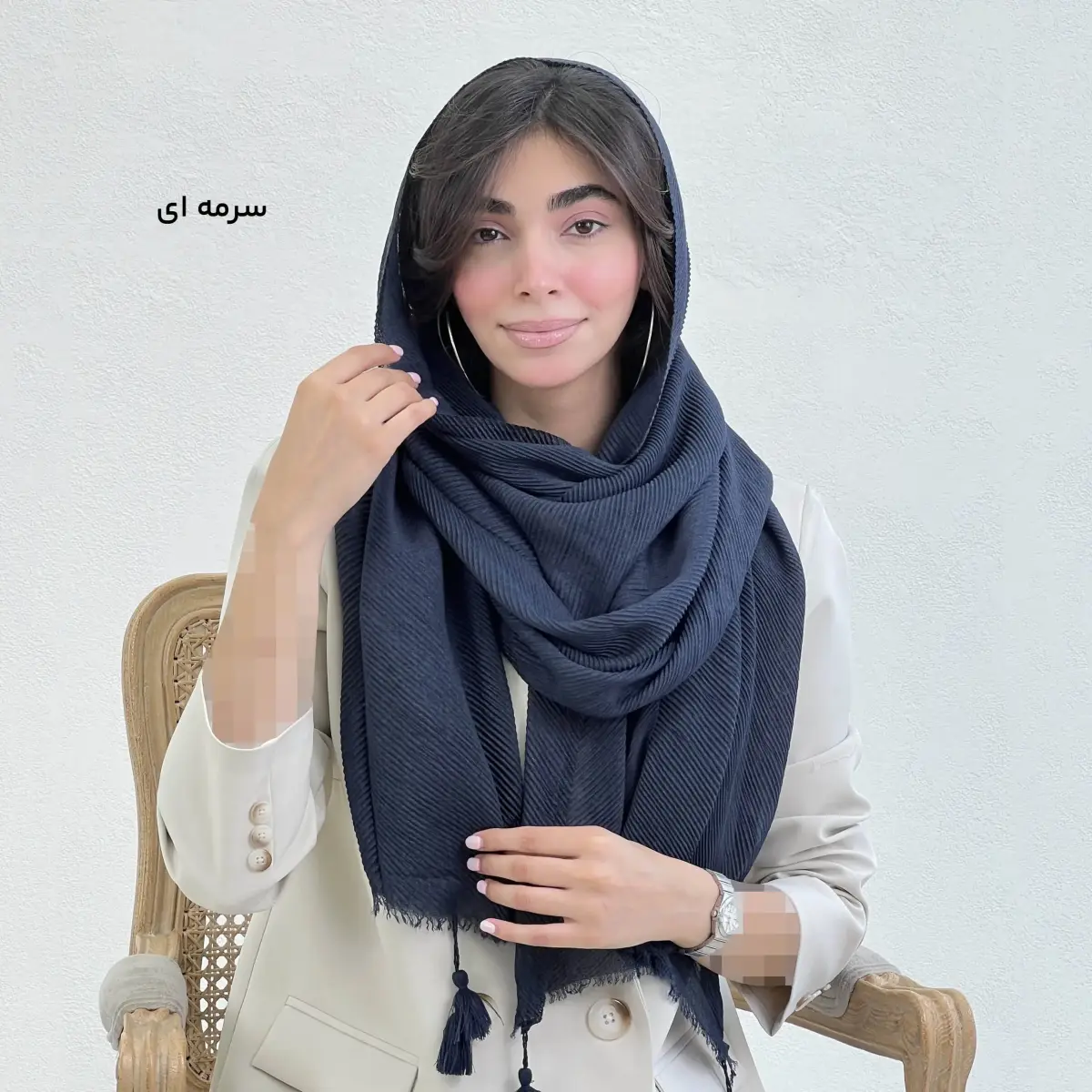 شال زنانه پلیسه زارا | آی بولک