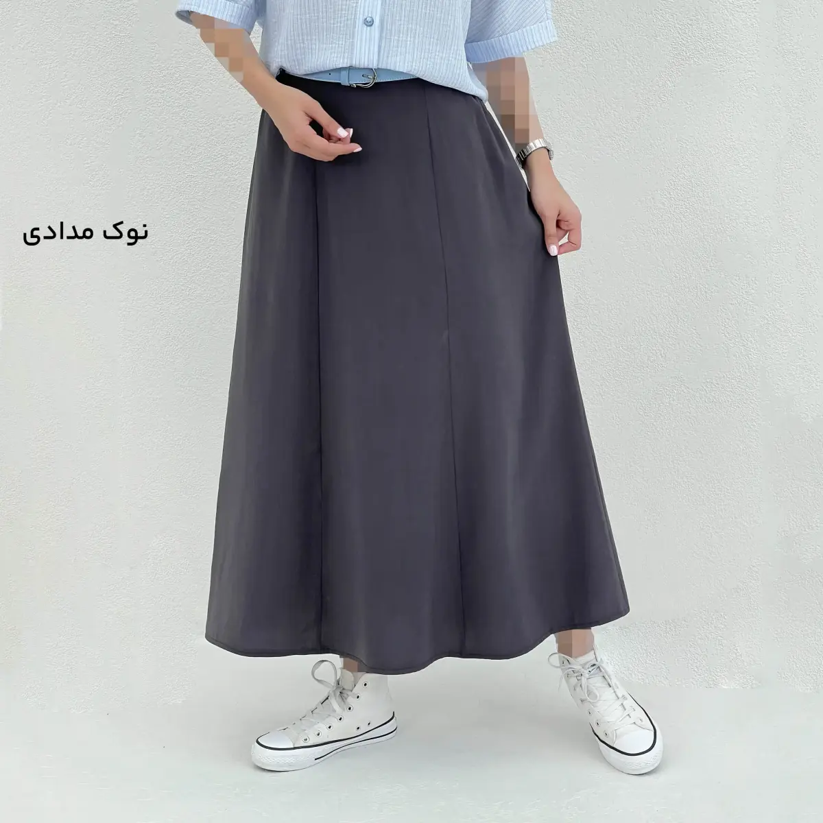 دامن زنانه نیم کلوش سیلک | آی بولک