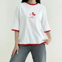 تیشرت زنانه میکی oops