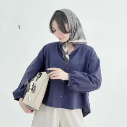 شومیز زنانه لینن طرحدار