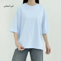 تیشرت زنانه بیسیک آستین سه ربع
