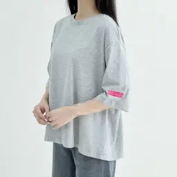 تیشرت باکسی زنانه آستین سه ربع
