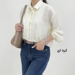 شومیز زنانه جلو بسته شیشه ای