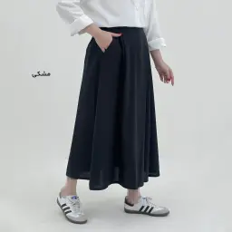 دامن زنانه لینن جلو پیله