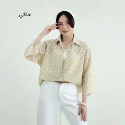 شومیز زنانه طرح گل بهاری