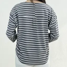 بلوز زنانه نخ و پنبه راه راه