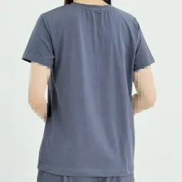 تیشرت زنانه یقه گرد تک جیب
