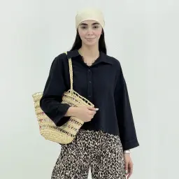 شومیز زنانه آستین پاکتی