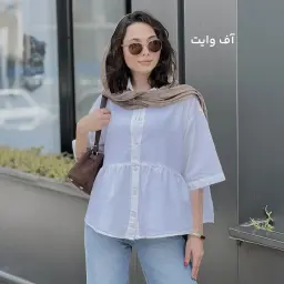 شومیز زنانه چین دار لینن