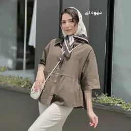 شومیز زنانه چین دار لینن